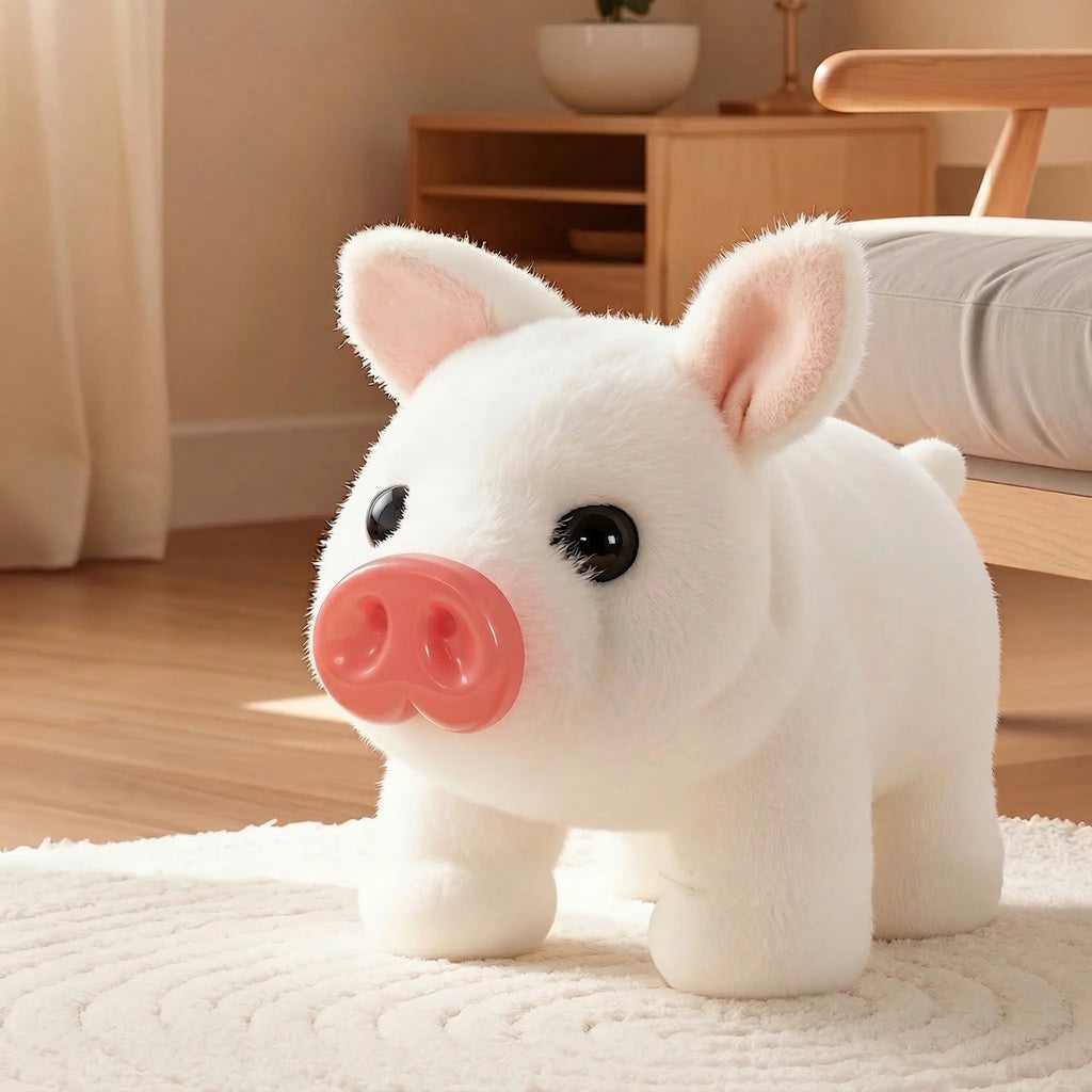Summervibes Electric Plush Cute Piglet Realistic Vocalisation Electronic Pet Toy