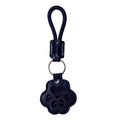 Pet Fur Memory Charm Leather Keychain Keepsake for Dog Cat Hair Paw-Shaped Design Memorial Sympathy Gift for Grieving Owners