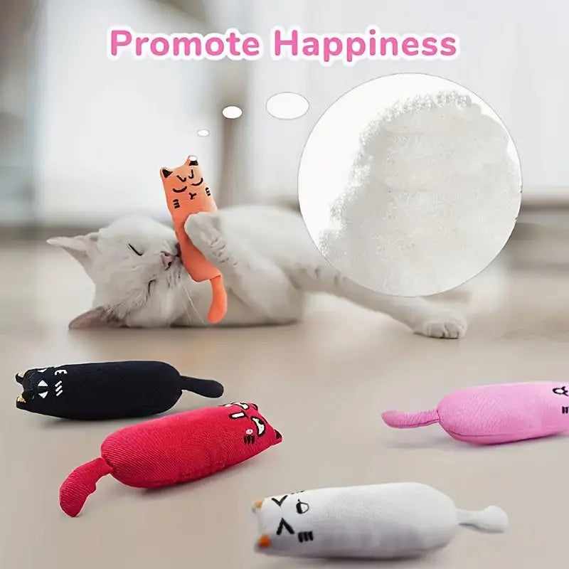 Random Color Catnip Toy, Durable Chew & Teaser Toy for Cats, Interactive Indoor Cat Teething & Scratch Toy
